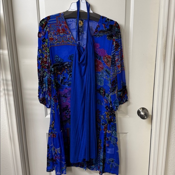 Johnny Was burn out velvet dress - Picture 4 of 8